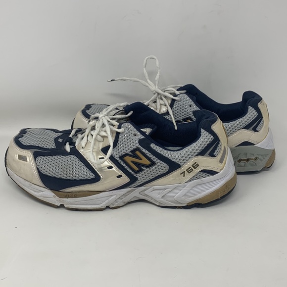 New Balance 766 white blue Abzorb walking shoes comfort wide width 4E - Picture 3 of 9